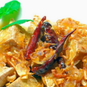 Deep Fried Tofu with Sweet Tamarind 